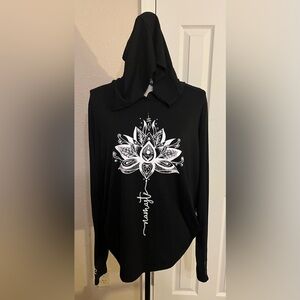 Namaste Hooded Top with Thumbholes